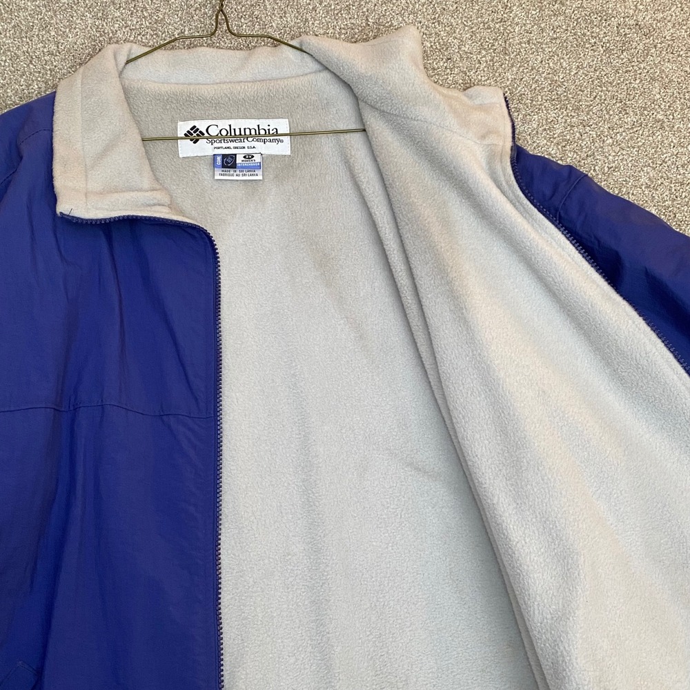 Columbia Women's‎ 2X Interchange Insulated Fleece Lined Blue Nylon Jacket